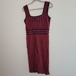 Vintage MISSONI Valentino red and black Polka Dot dress size 8 pinup retro style
